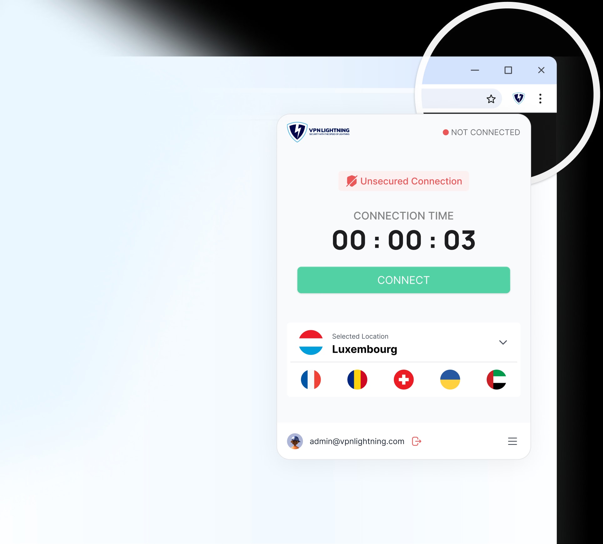 VPN Lightning running on Chrome
