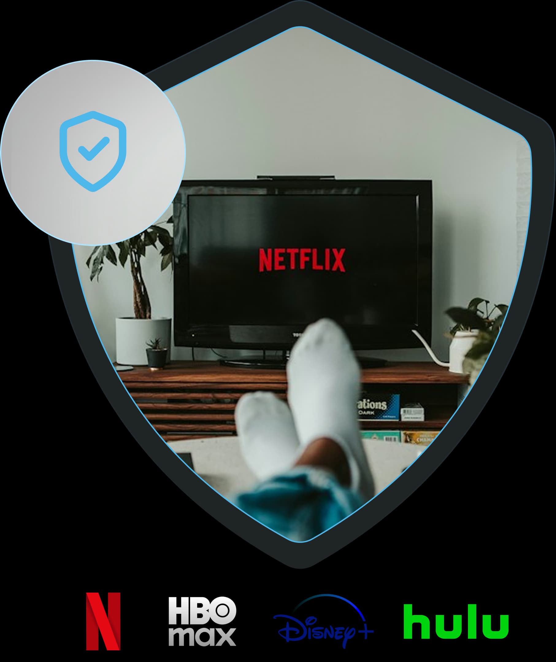 Streaming Netflix on a TV protected by VPN Lightning