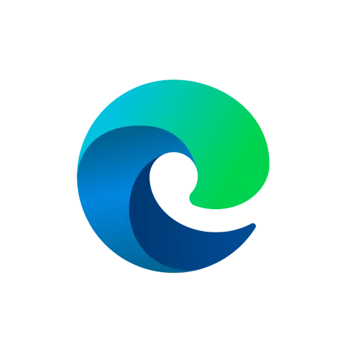 Microsoft Edge browser logo in blue and green gradient