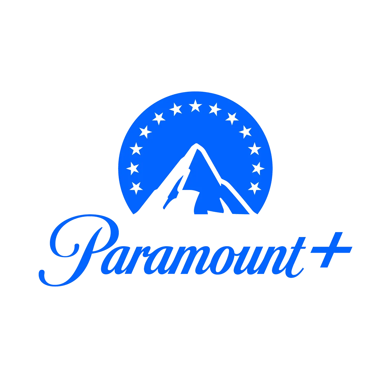 Paramount+ logo with mountain and stars