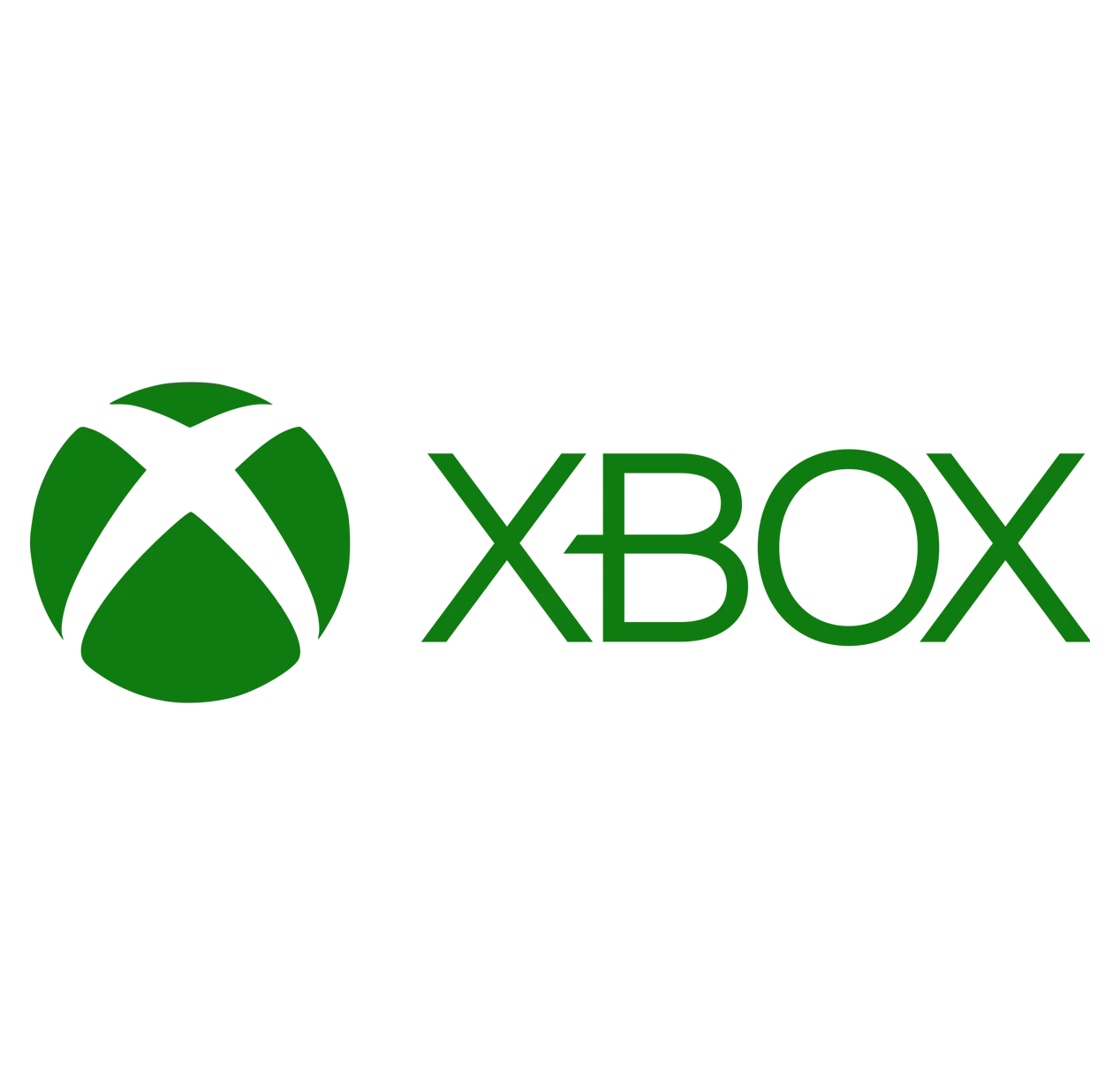 Xbox logo in green with stylized text